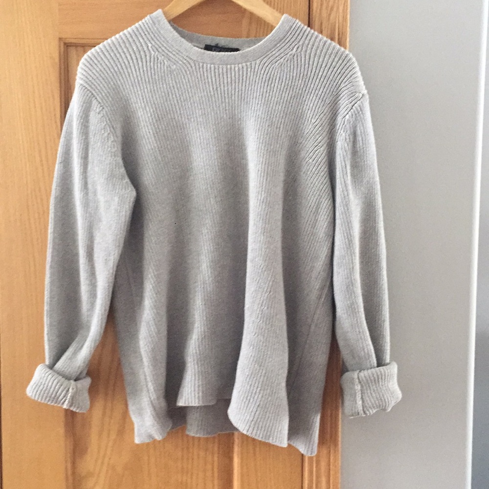 Vintage DKNY gray crew neck sweater sz L
